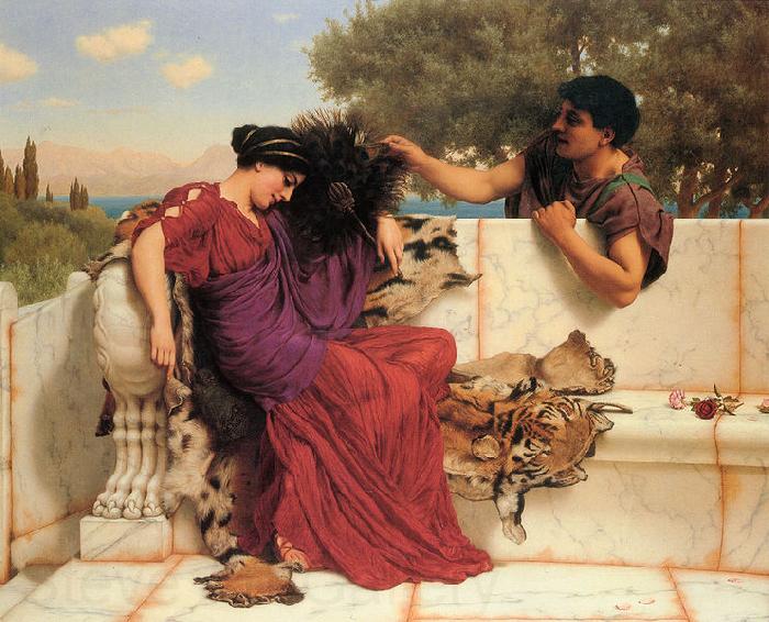 John William Godward Old Old Story Spain oil painting art